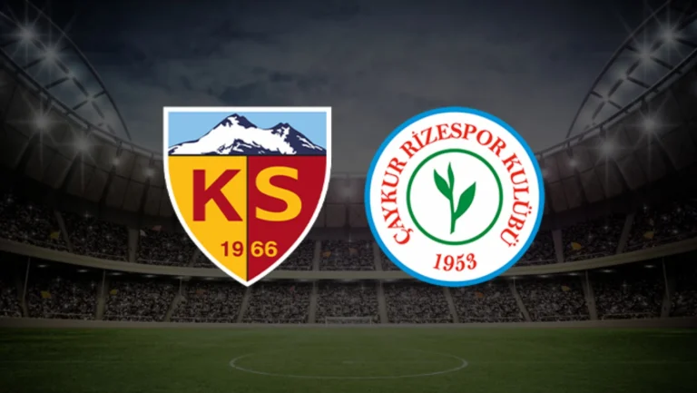 Kayserispor Rizespor maçı