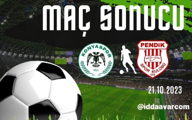 Konyaspor Pendikspor maçı